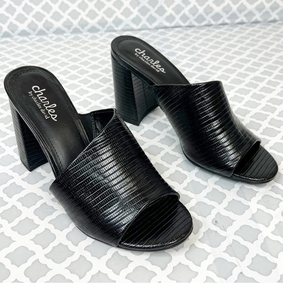 NWOB Charles by Charles David RevealTextured Mule
Sandal in Black - Picture 5 of 9